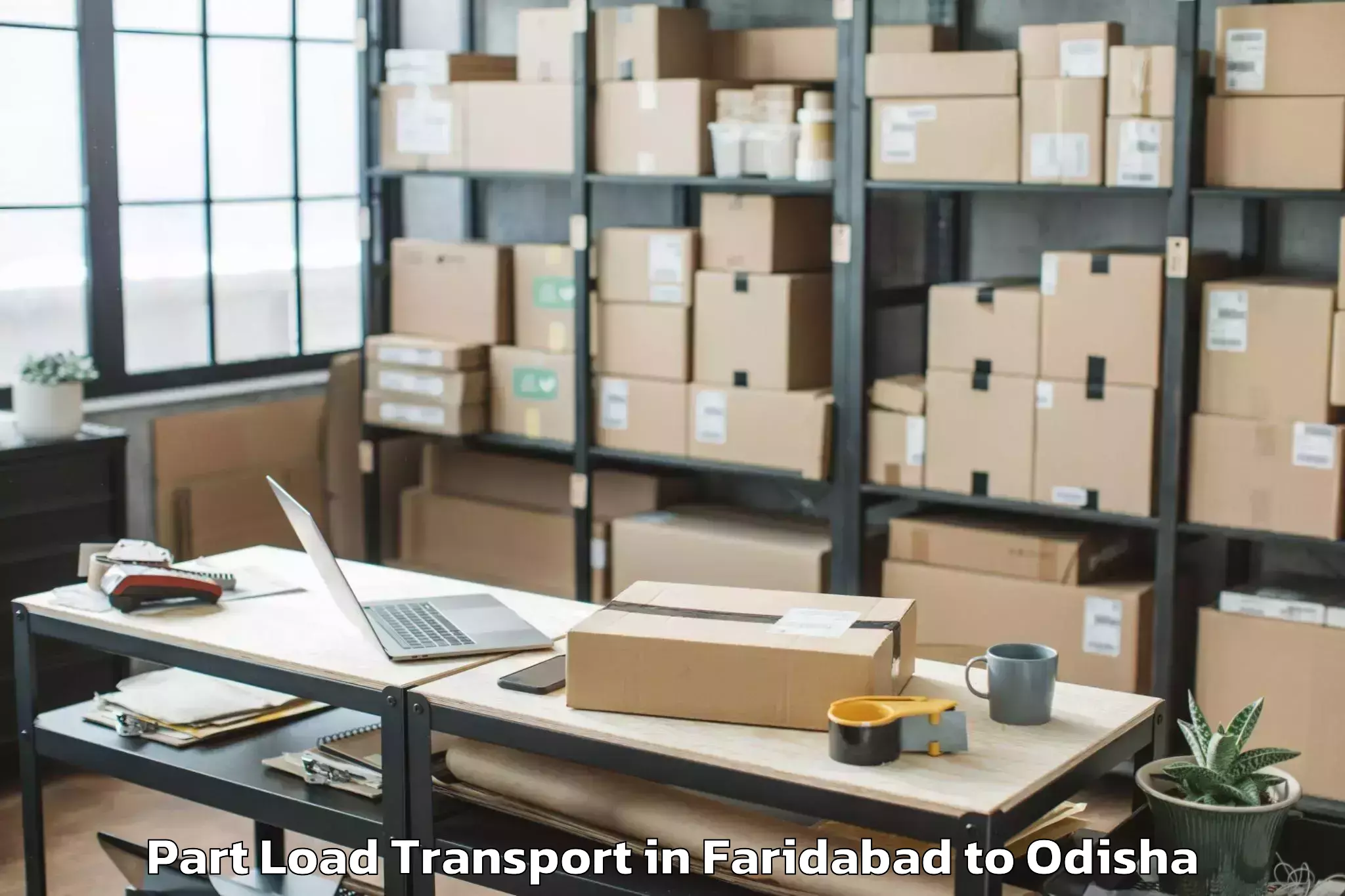 Book Faridabad to Rourkela Part Load Transport Online